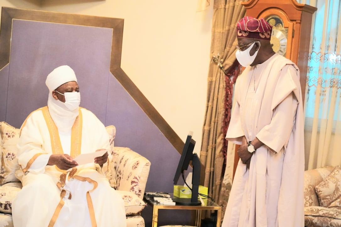 Read more about the article Asiwaju Tinubu Visits Sokoto, Condoles Sultan, Family over Magajin Garin’s Demise