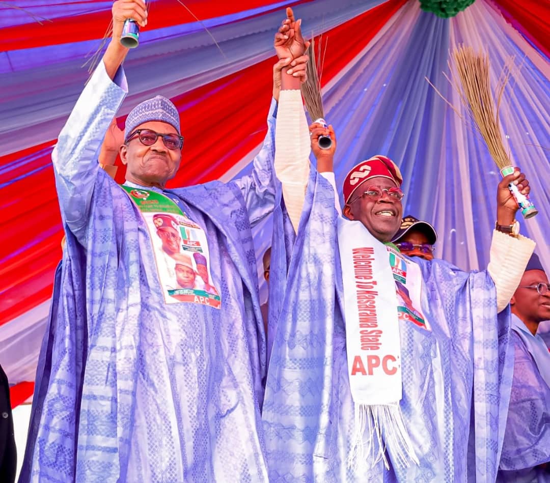 You are currently viewing In Lafia, Buhari declares Tinubu as next President of Nigeria