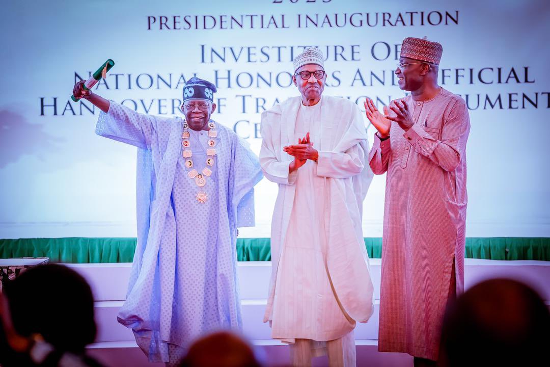 Read more about the article Tinubu bags highest national honour, promises not to disappoint Nigerians