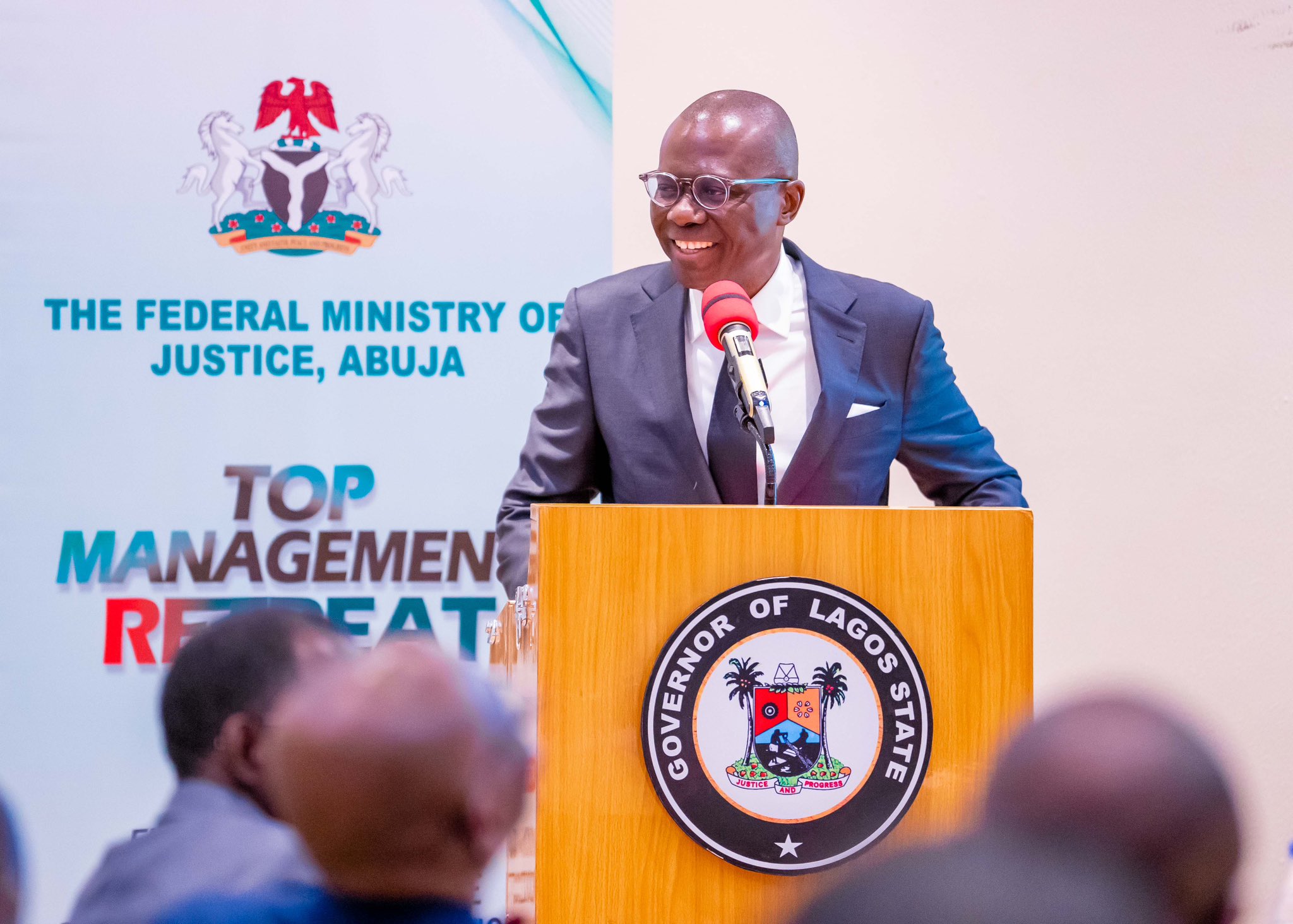 Read more about the article BUILD A JUSTICE SYSTEM THAT FOSTERS TRUST, CONFIDENCE IN NIGERIANS, SANWO-OLU TELLS FEDERAL MINISTRY OF JUSTICE 