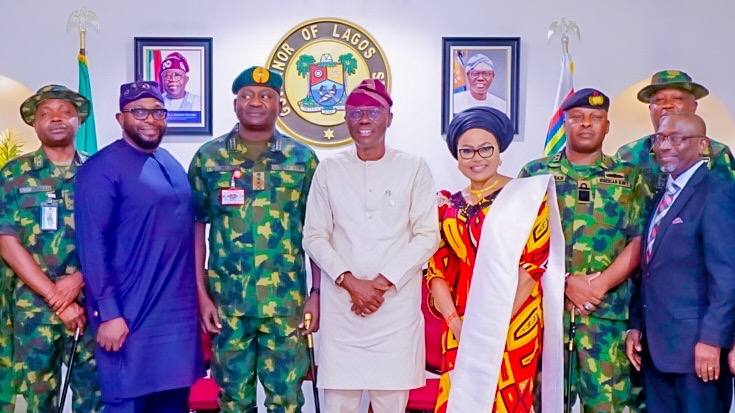 Read more about the article ‘TIGHTEN YOUR GRIP ON NATION’S ENEMIES’ — SANWO-OLU RAISES SPIRITS OF THE ARMED FORCES