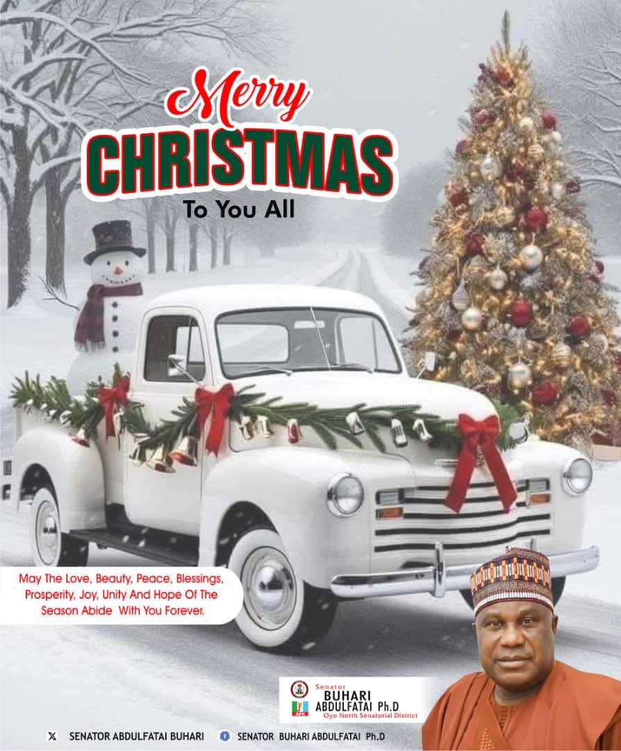 You are currently viewing XMAS 2024: SENATOR BUHARI REJOICES WITH CHRISTIANS IN OYO NORTH-Admonishes them to adhere to the teachings of Jesus Christ