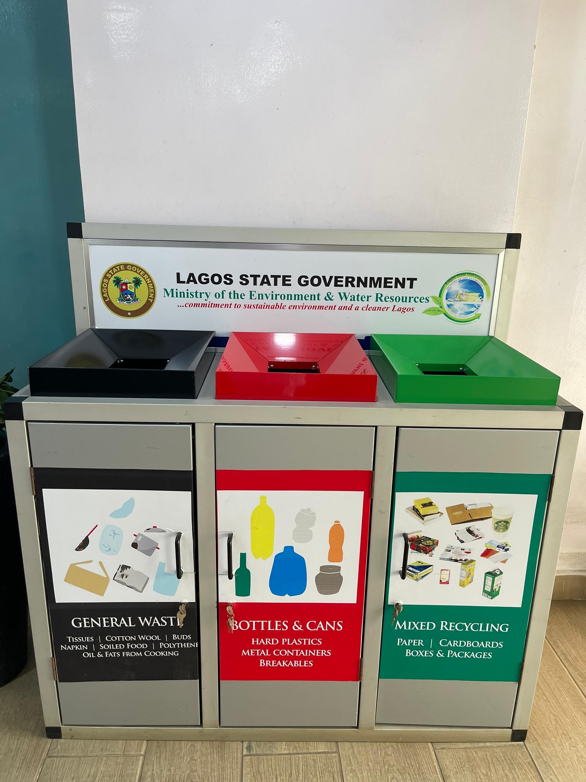 You are currently viewing Lagos Takes a Giant Leap Towards a Cleaner, Greener Future with Proper Waste Disposal Bins 