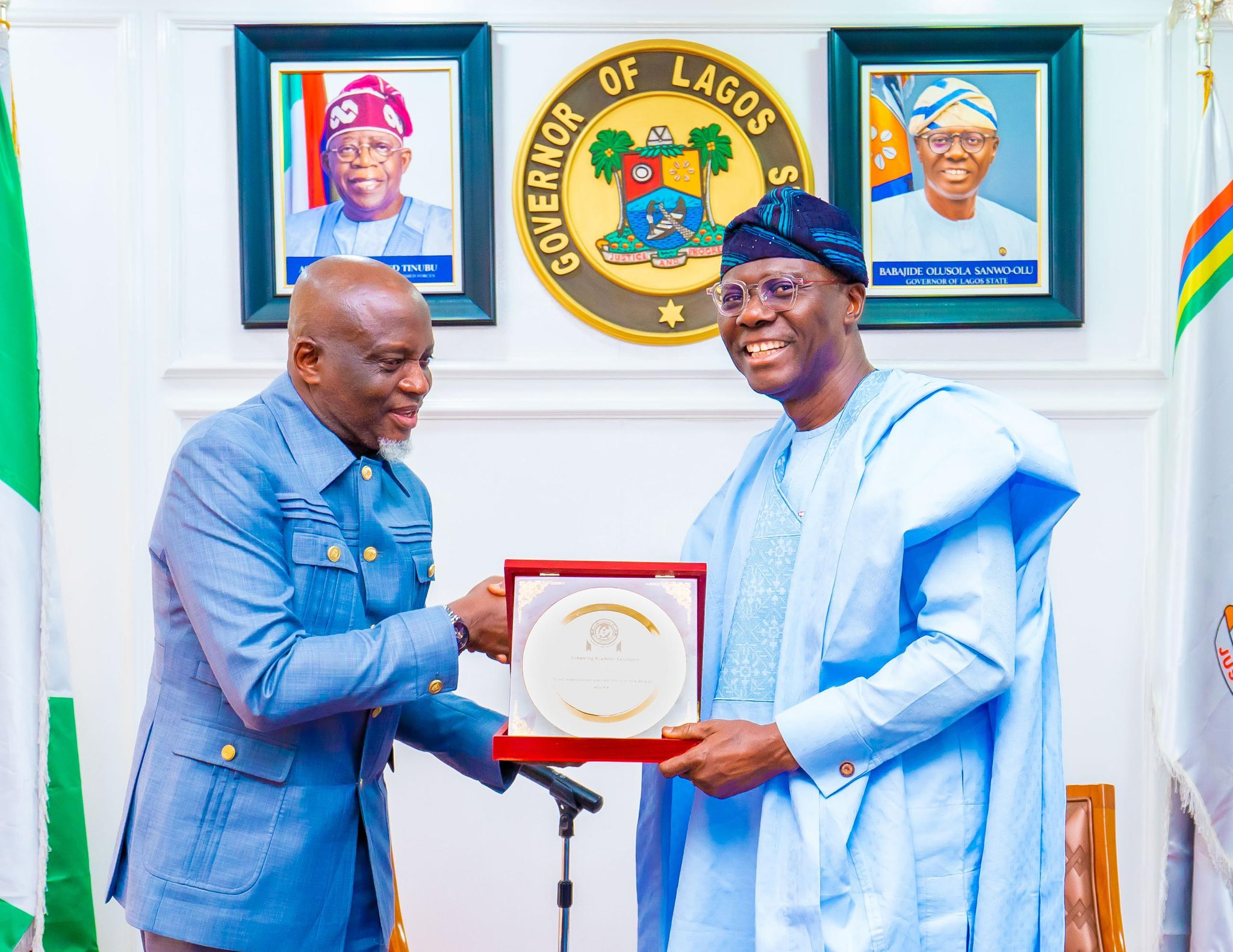 Read more about the article Sanwo-Olu, Oloyede: Achievers giving JAMB better footing in Lagos