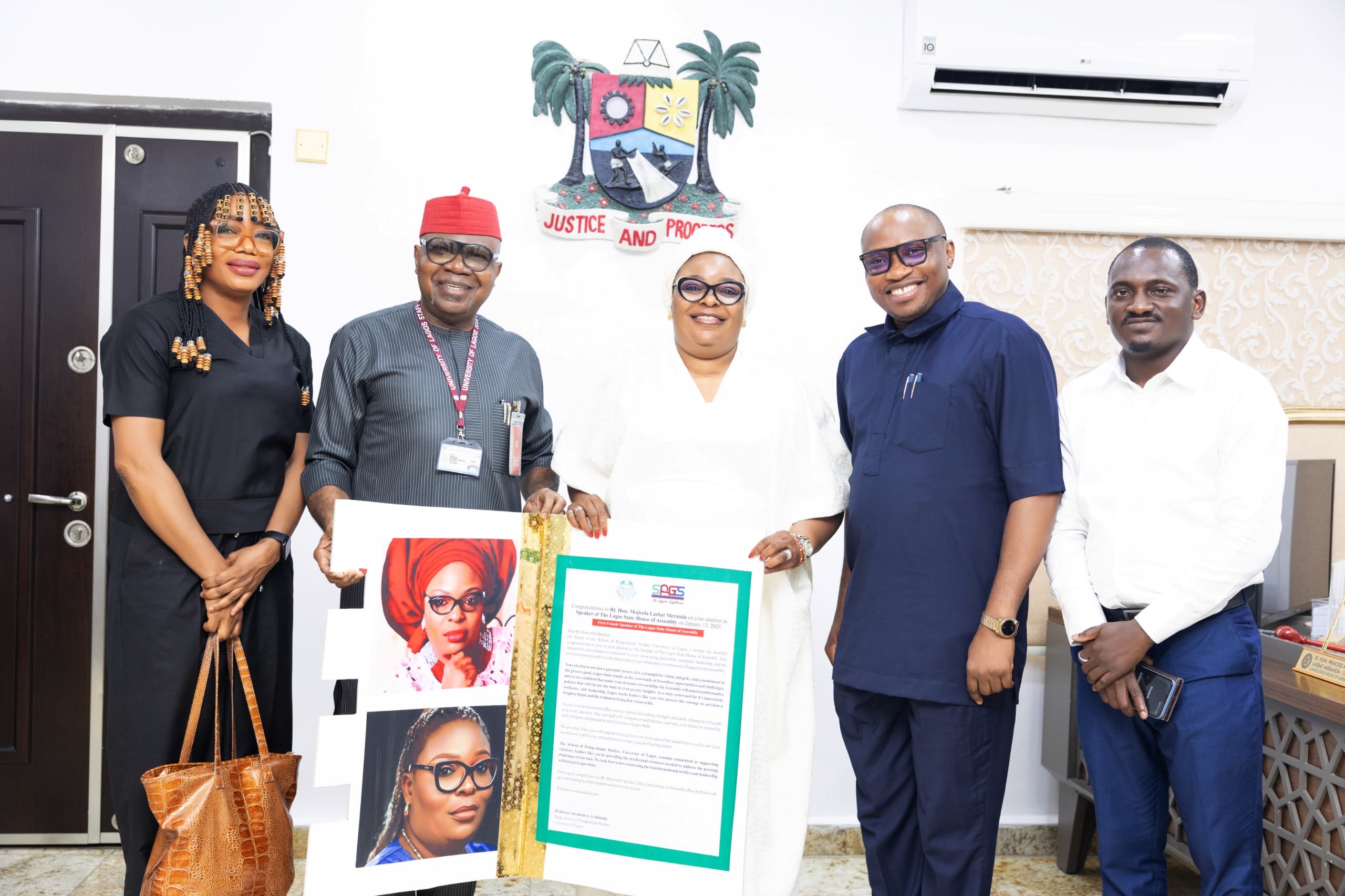 Read more about the article Speaker Meranda Reaffirms Commitment to a Progressive Lagos as UNILAG Pledges Support