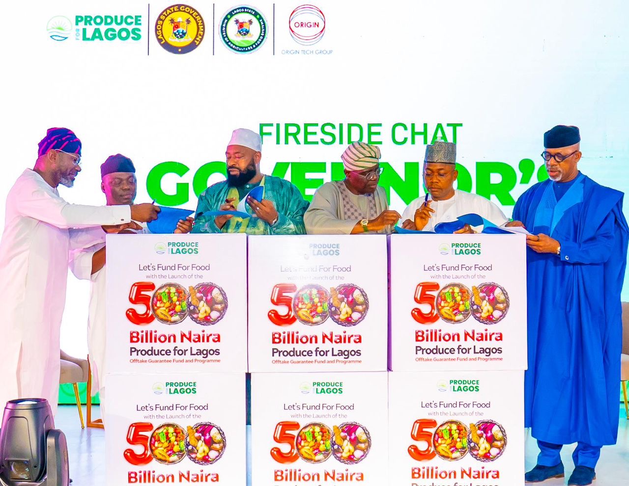 You are currently viewing SANWO-OLU LAUNCHES PRODUCE FOR LAGOS ₦500B OFFTAKE GUARANTEE FUND